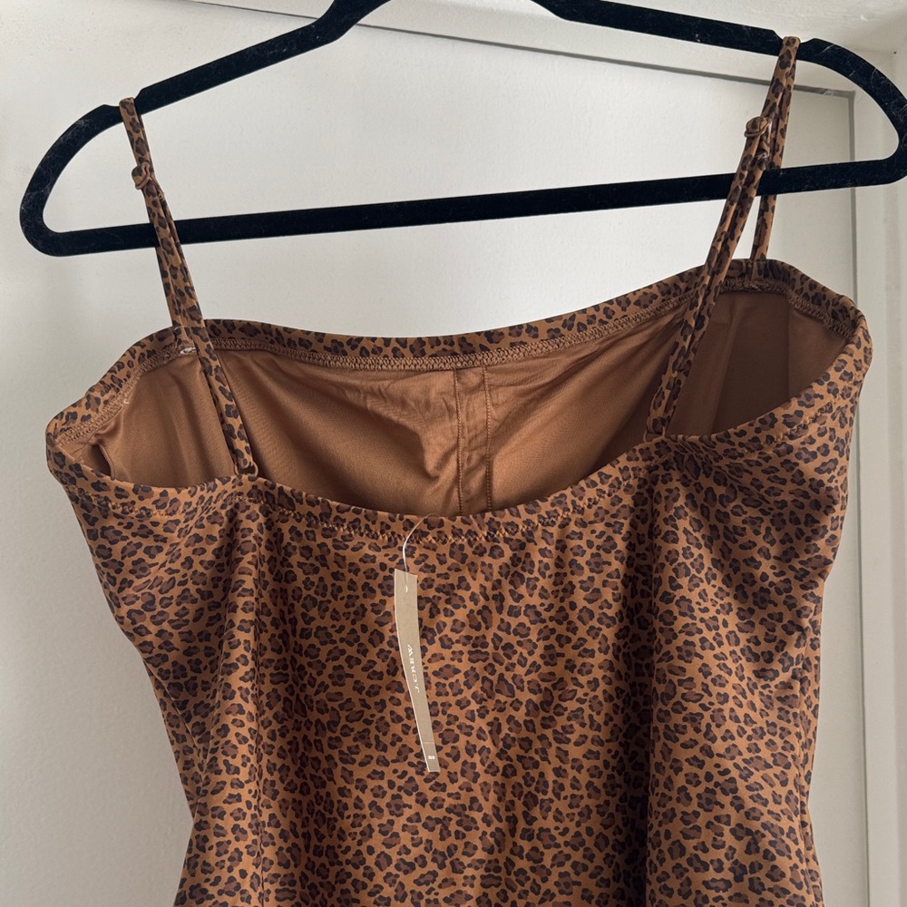 Brown Leopard Print One-Piece Swimsuit - Picture 5 of 8